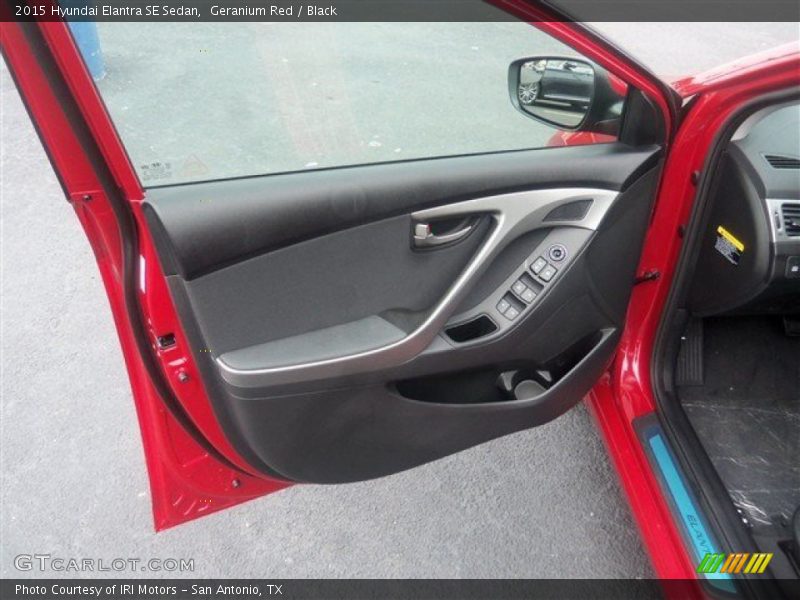 Geranium Red / Black 2015 Hyundai Elantra SE Sedan