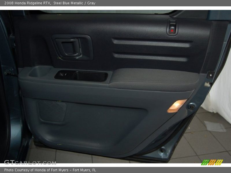 Steel Blue Metallic / Gray 2008 Honda Ridgeline RTX