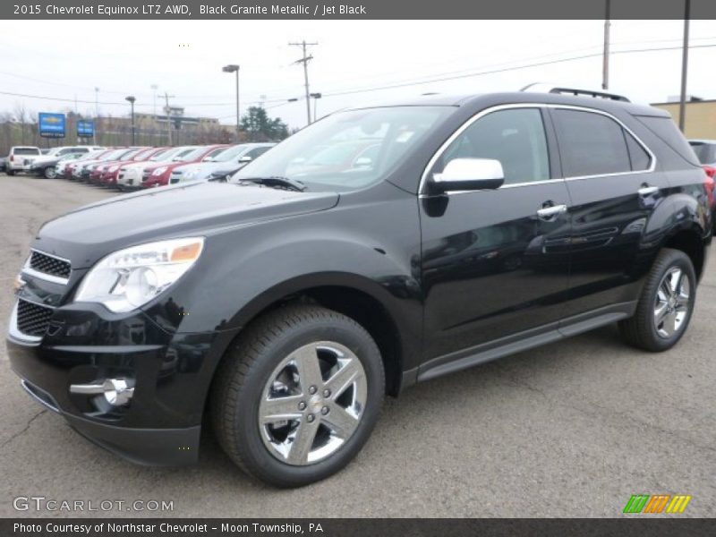 Black Granite Metallic / Jet Black 2015 Chevrolet Equinox LTZ AWD