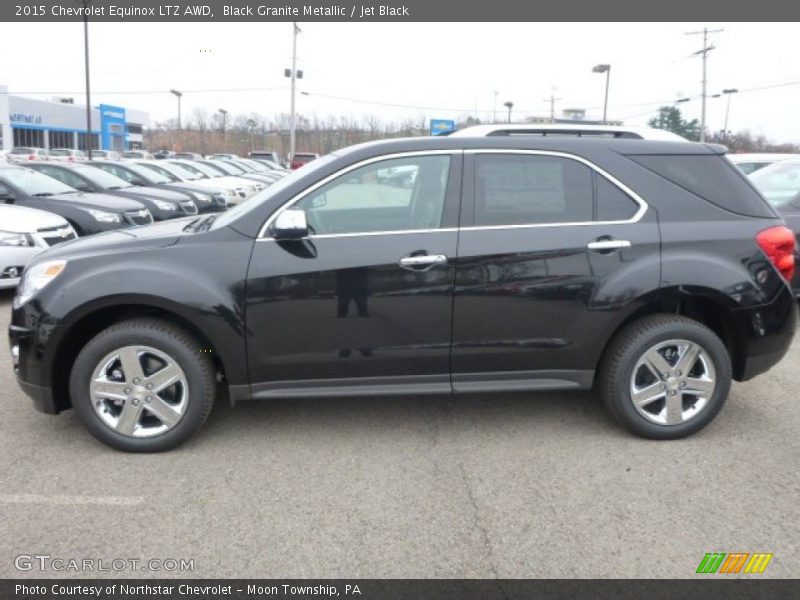 Black Granite Metallic / Jet Black 2015 Chevrolet Equinox LTZ AWD