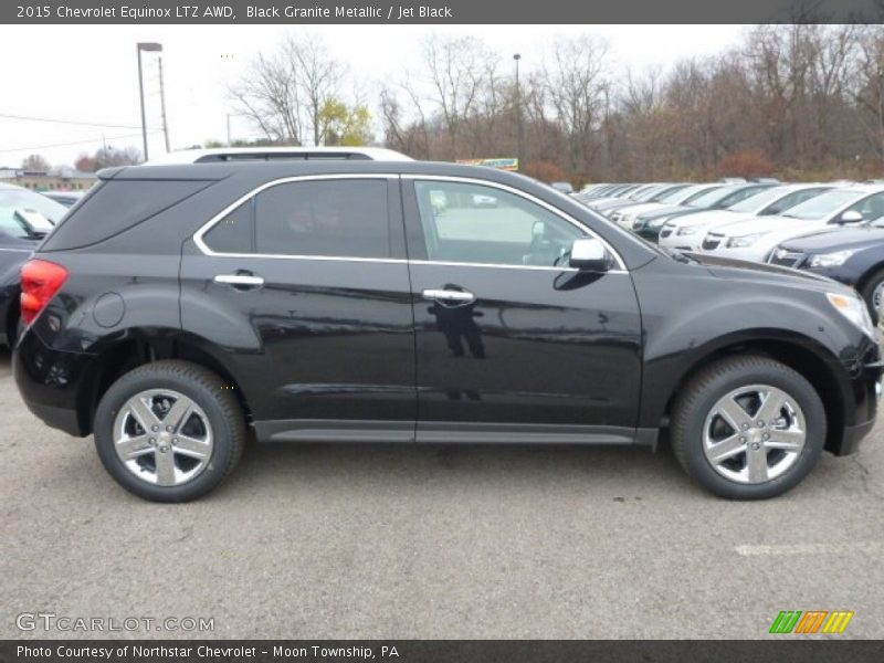 Black Granite Metallic / Jet Black 2015 Chevrolet Equinox LTZ AWD