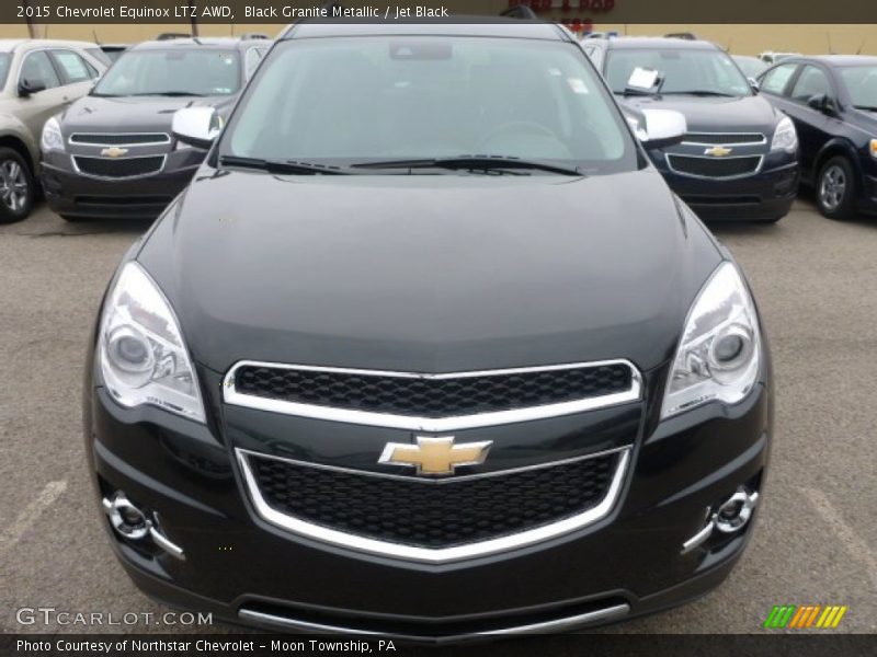 Black Granite Metallic / Jet Black 2015 Chevrolet Equinox LTZ AWD