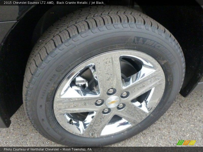 Black Granite Metallic / Jet Black 2015 Chevrolet Equinox LTZ AWD