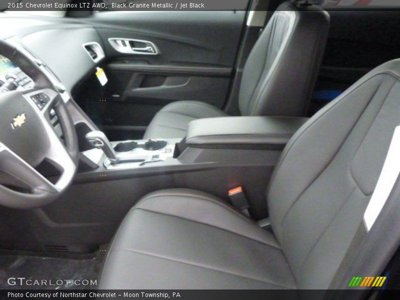 Black Granite Metallic / Jet Black 2015 Chevrolet Equinox LTZ AWD