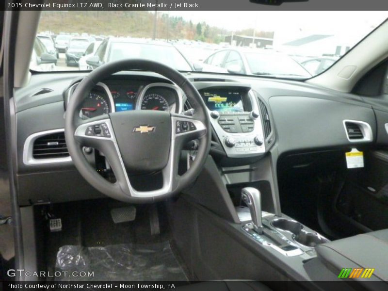 Black Granite Metallic / Jet Black 2015 Chevrolet Equinox LTZ AWD