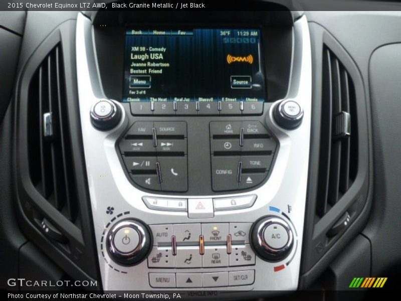 Black Granite Metallic / Jet Black 2015 Chevrolet Equinox LTZ AWD