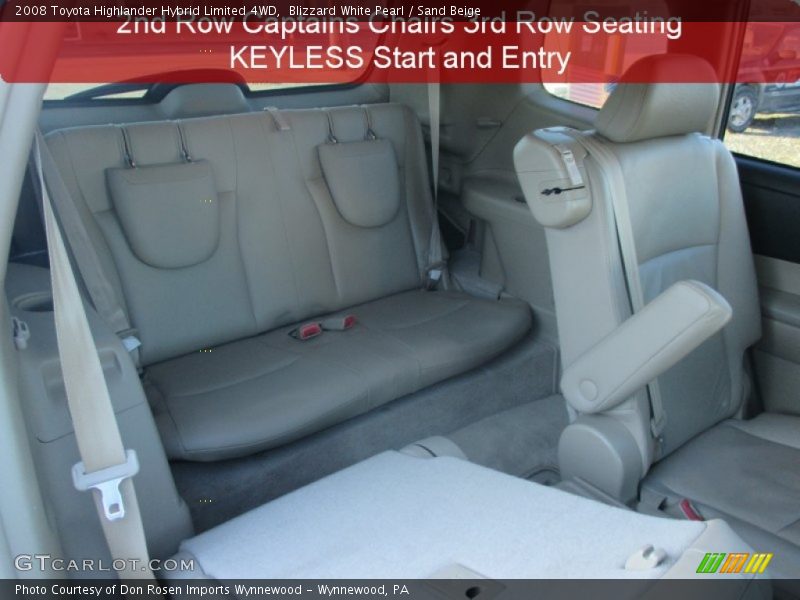 Blizzard White Pearl / Sand Beige 2008 Toyota Highlander Hybrid Limited 4WD