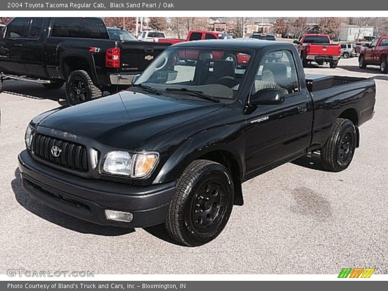 Black Sand Pearl / Oak 2004 Toyota Tacoma Regular Cab