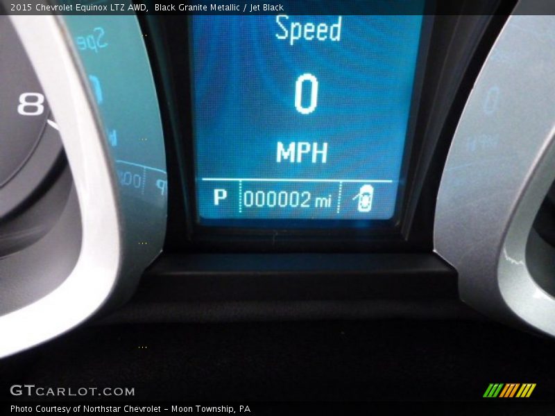 Black Granite Metallic / Jet Black 2015 Chevrolet Equinox LTZ AWD