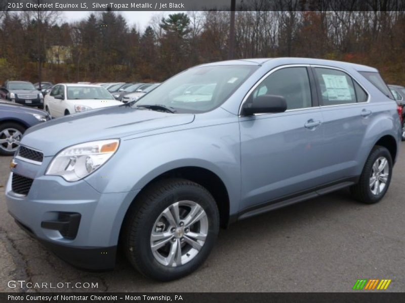 Silver Topaz Metallic / Jet Black 2015 Chevrolet Equinox LS