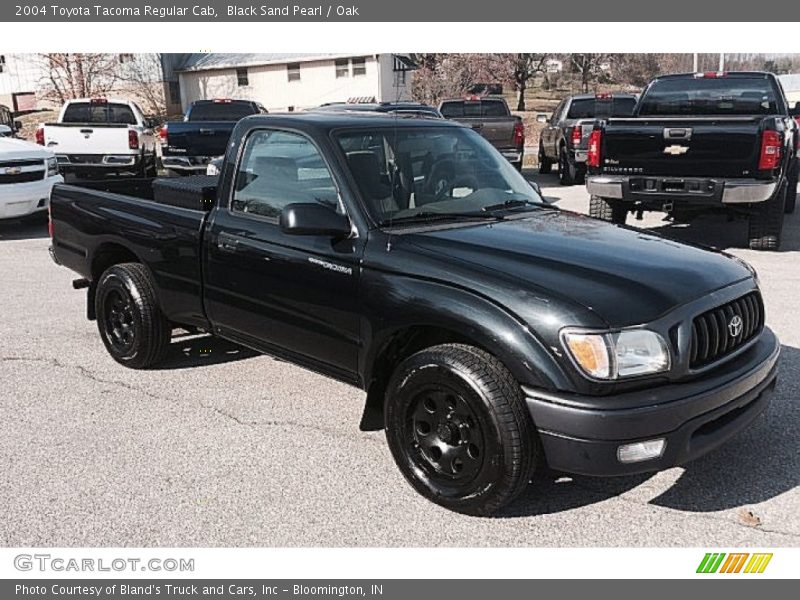 Black Sand Pearl / Oak 2004 Toyota Tacoma Regular Cab