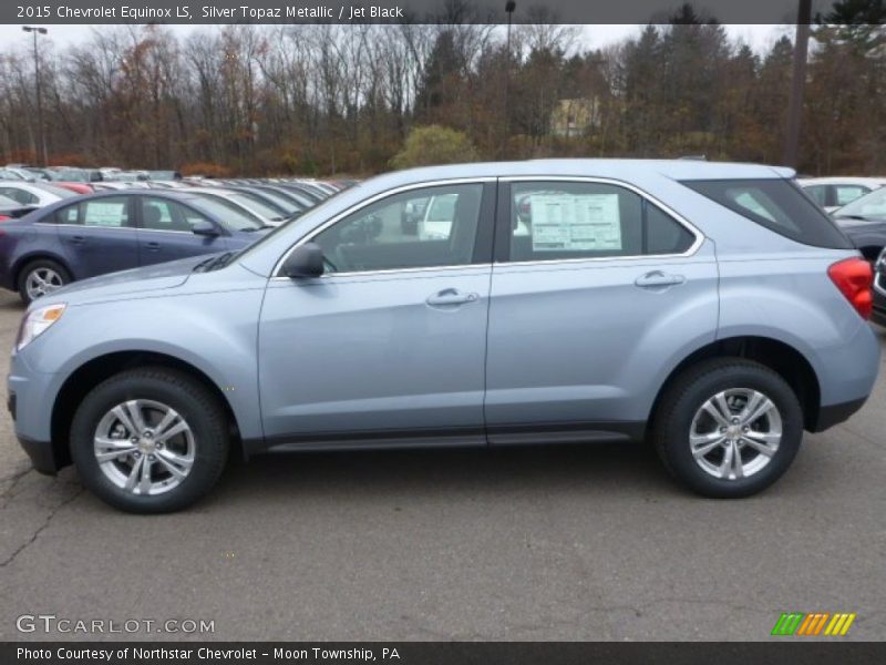 Silver Topaz Metallic / Jet Black 2015 Chevrolet Equinox LS