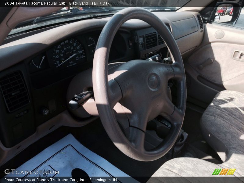 Black Sand Pearl / Oak 2004 Toyota Tacoma Regular Cab