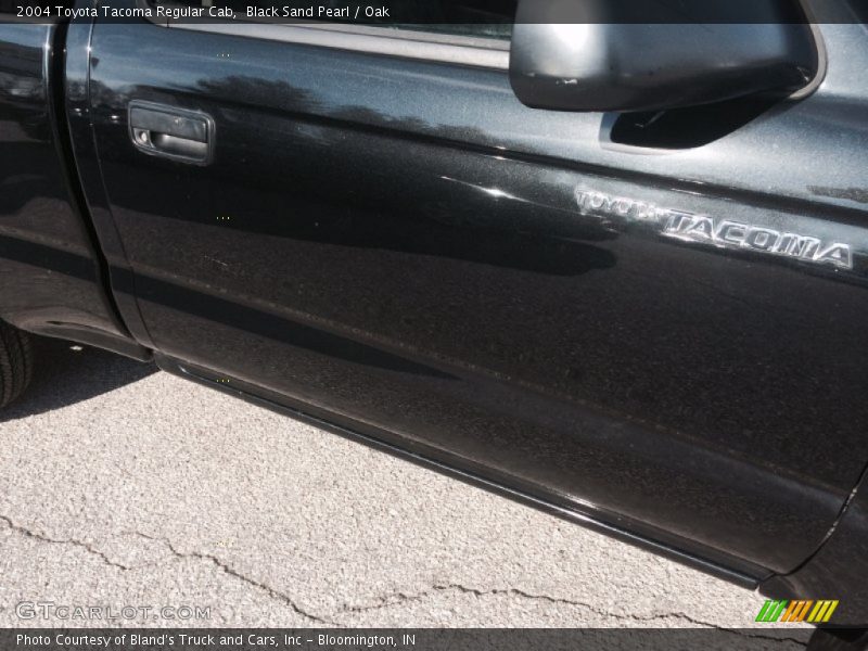 Black Sand Pearl / Oak 2004 Toyota Tacoma Regular Cab