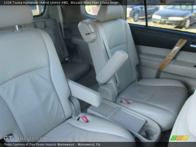Blizzard White Pearl / Sand Beige 2008 Toyota Highlander Hybrid Limited 4WD