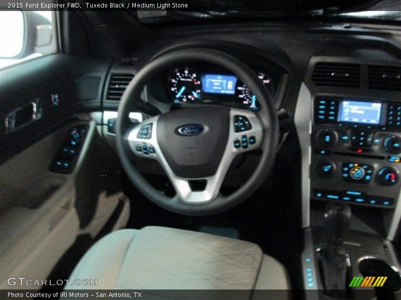 Tuxedo Black / Medium Light Stone 2015 Ford Explorer FWD