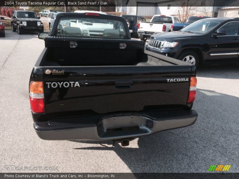 Black Sand Pearl / Oak 2004 Toyota Tacoma Regular Cab