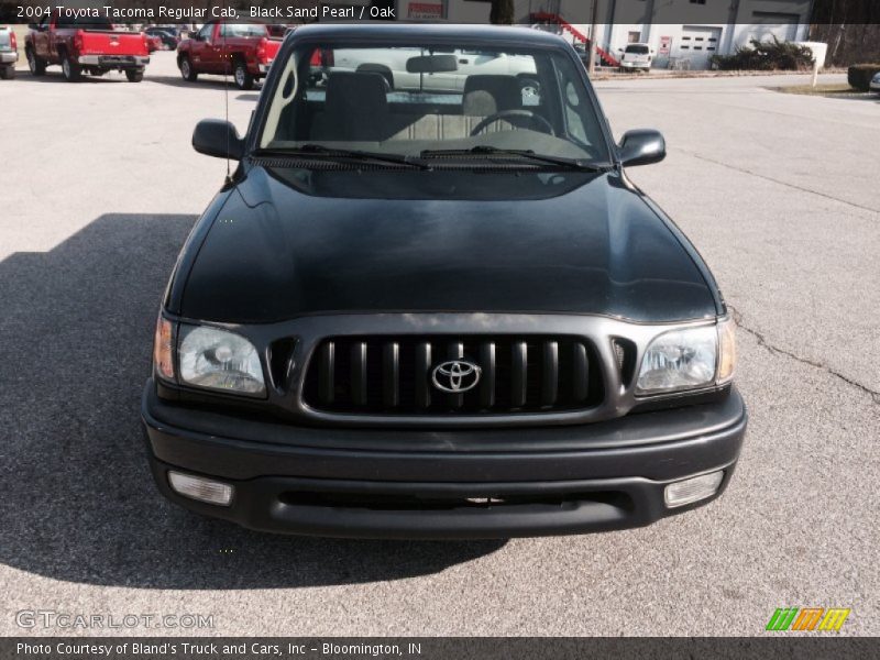 Black Sand Pearl / Oak 2004 Toyota Tacoma Regular Cab
