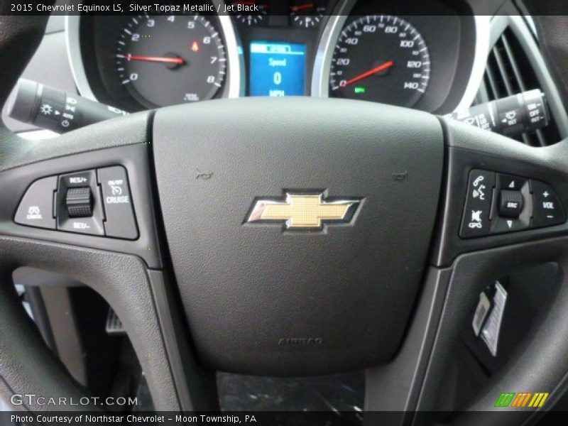 Silver Topaz Metallic / Jet Black 2015 Chevrolet Equinox LS