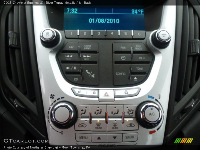 Silver Topaz Metallic / Jet Black 2015 Chevrolet Equinox LS