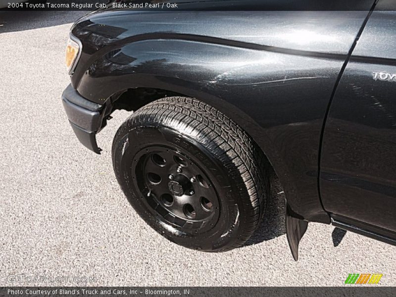 Black Sand Pearl / Oak 2004 Toyota Tacoma Regular Cab