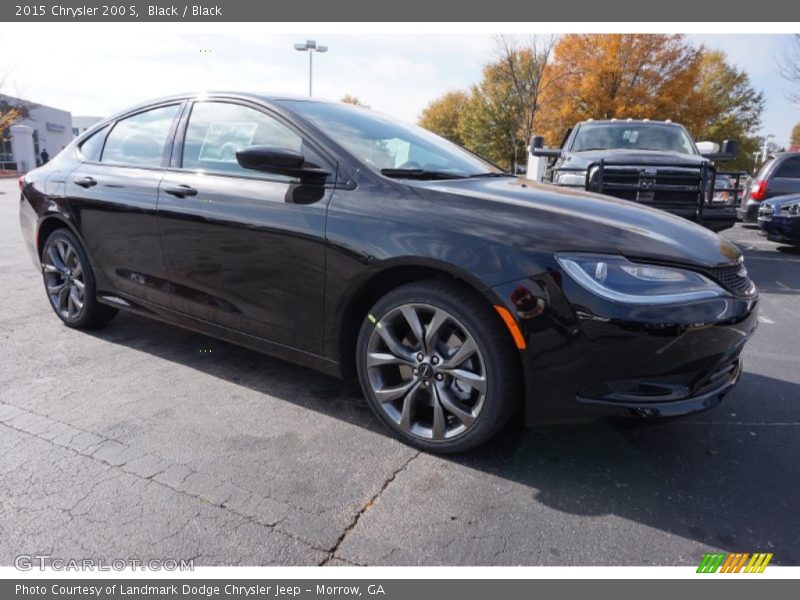 Black / Black 2015 Chrysler 200 S