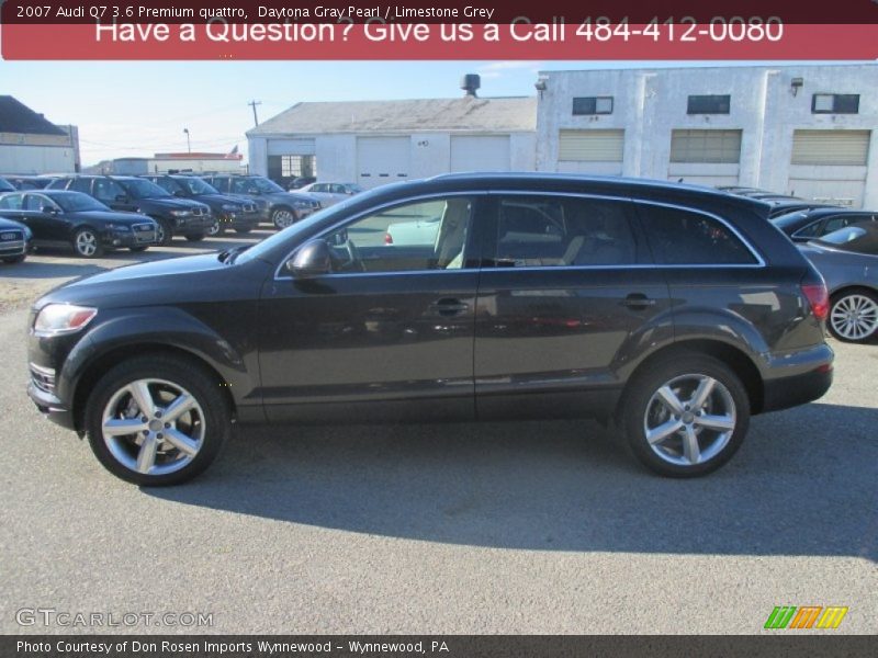 Daytona Gray Pearl / Limestone Grey 2007 Audi Q7 3.6 Premium quattro