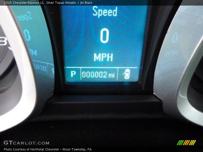 Silver Topaz Metallic / Jet Black 2015 Chevrolet Equinox LS