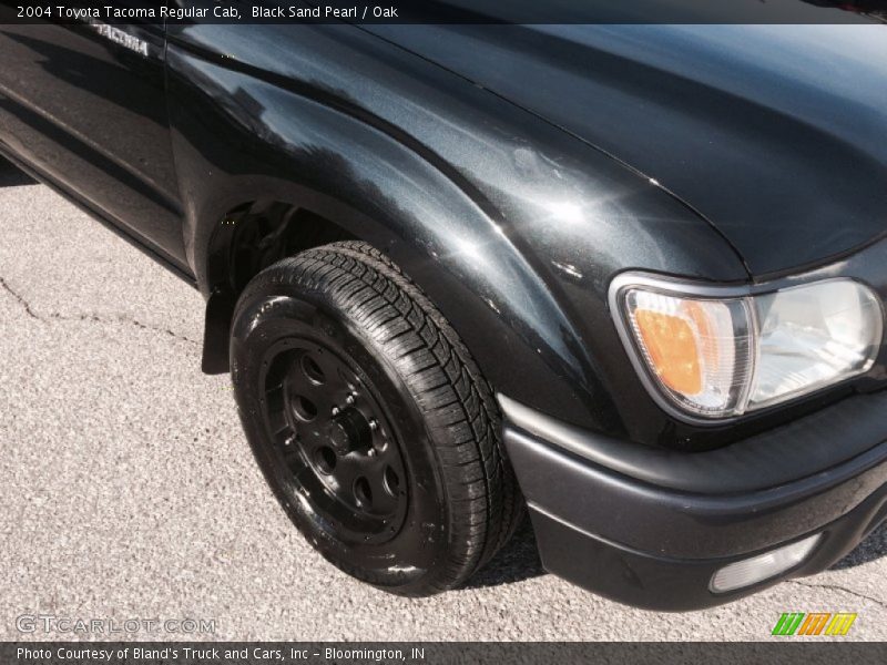 Black Sand Pearl / Oak 2004 Toyota Tacoma Regular Cab