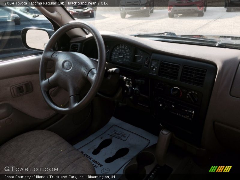 Black Sand Pearl / Oak 2004 Toyota Tacoma Regular Cab