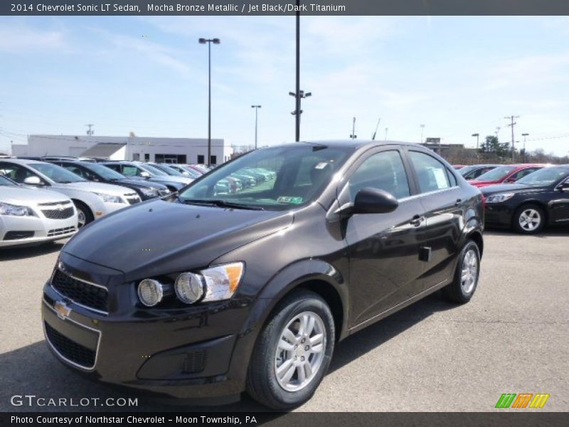 Mocha Bronze Metallic / Jet Black/Dark Titanium 2014 Chevrolet Sonic LT Sedan