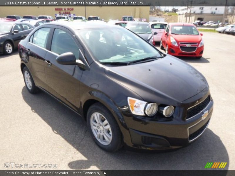 Mocha Bronze Metallic / Jet Black/Dark Titanium 2014 Chevrolet Sonic LT Sedan