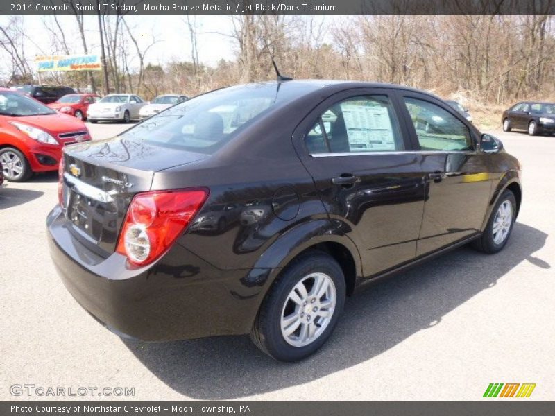 Mocha Bronze Metallic / Jet Black/Dark Titanium 2014 Chevrolet Sonic LT Sedan