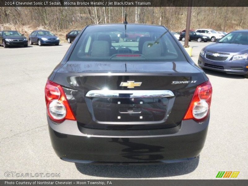 Mocha Bronze Metallic / Jet Black/Dark Titanium 2014 Chevrolet Sonic LT Sedan