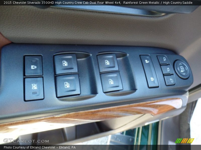Controls of 2015 Silverado 3500HD High Country Crew Cab Dual Rear Wheel 4x4