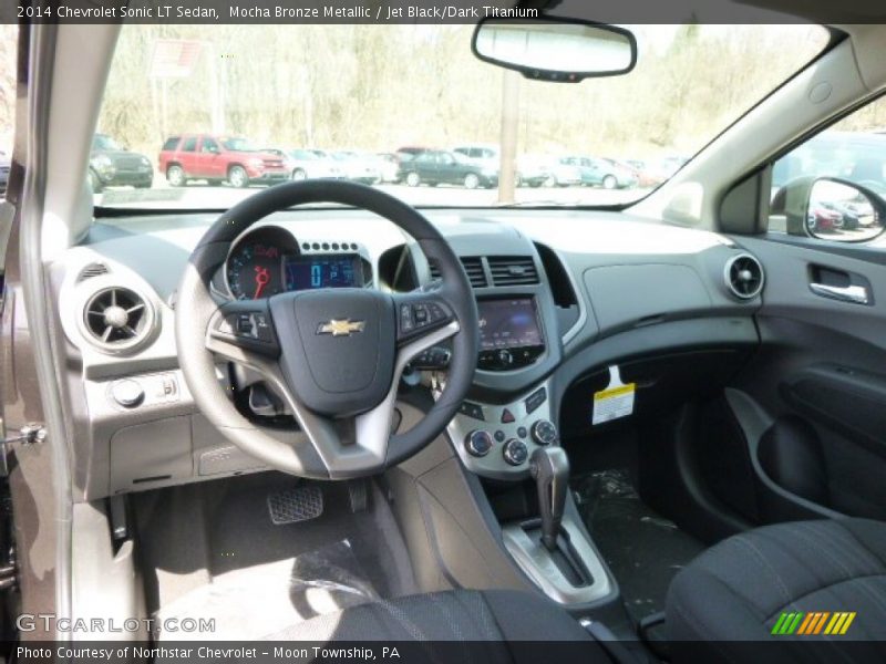Mocha Bronze Metallic / Jet Black/Dark Titanium 2014 Chevrolet Sonic LT Sedan