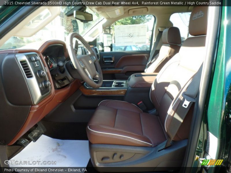  2015 Silverado 3500HD High Country Crew Cab Dual Rear Wheel 4x4 High Country Saddle Interior
