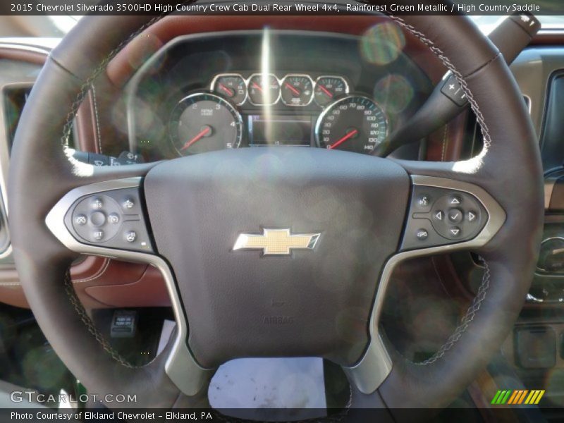  2015 Silverado 3500HD High Country Crew Cab Dual Rear Wheel 4x4 Steering Wheel