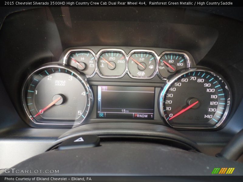  2015 Silverado 3500HD High Country Crew Cab Dual Rear Wheel 4x4 High Country Crew Cab Dual Rear Wheel 4x4 Gauges