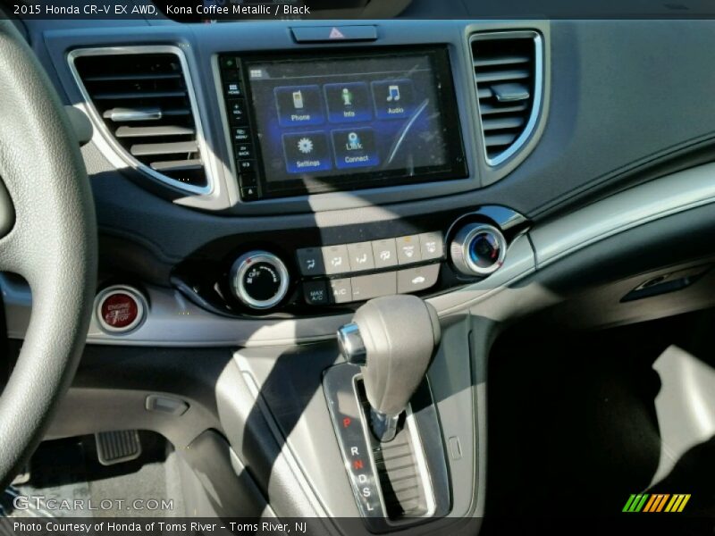 Kona Coffee Metallic / Black 2015 Honda CR-V EX AWD