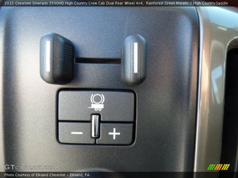 Controls of 2015 Silverado 3500HD High Country Crew Cab Dual Rear Wheel 4x4