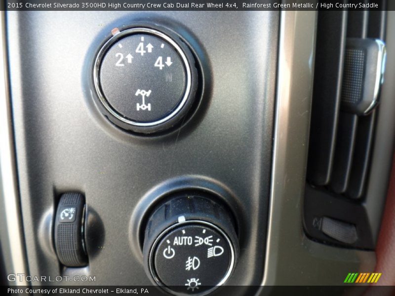 Controls of 2015 Silverado 3500HD High Country Crew Cab Dual Rear Wheel 4x4