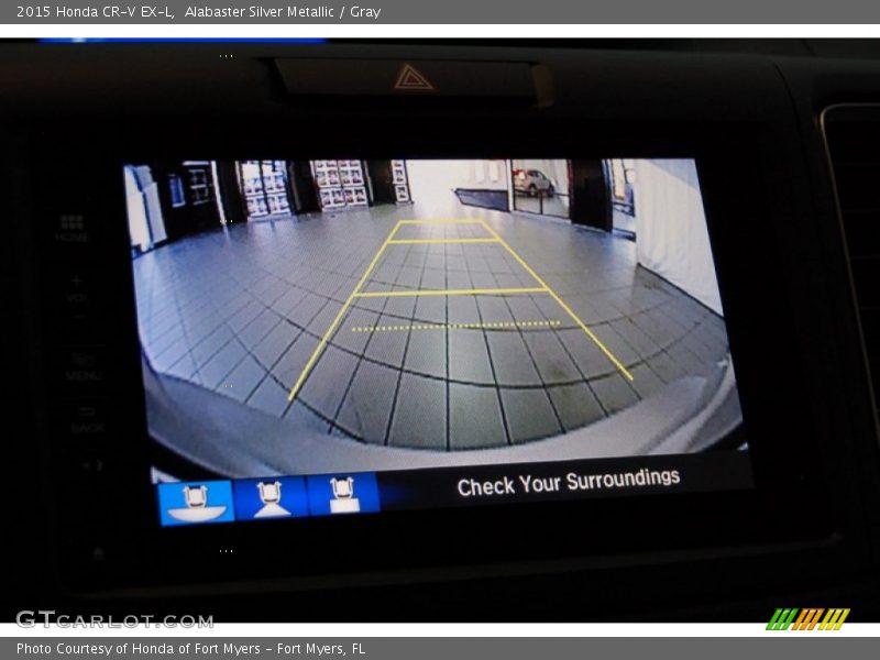 Alabaster Silver Metallic / Gray 2015 Honda CR-V EX-L