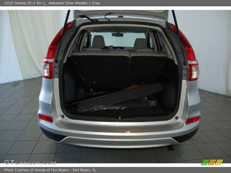 Alabaster Silver Metallic / Gray 2015 Honda CR-V EX-L