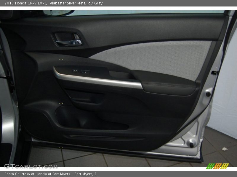 Alabaster Silver Metallic / Gray 2015 Honda CR-V EX-L