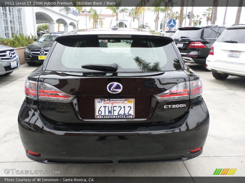 Obsidian Black / Black 2011 Lexus CT 200h Hybrid Premium
