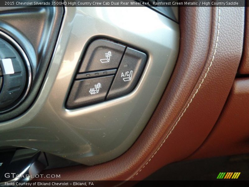 Controls of 2015 Silverado 3500HD High Country Crew Cab Dual Rear Wheel 4x4