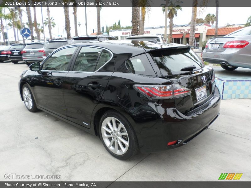 Obsidian Black / Black 2011 Lexus CT 200h Hybrid Premium