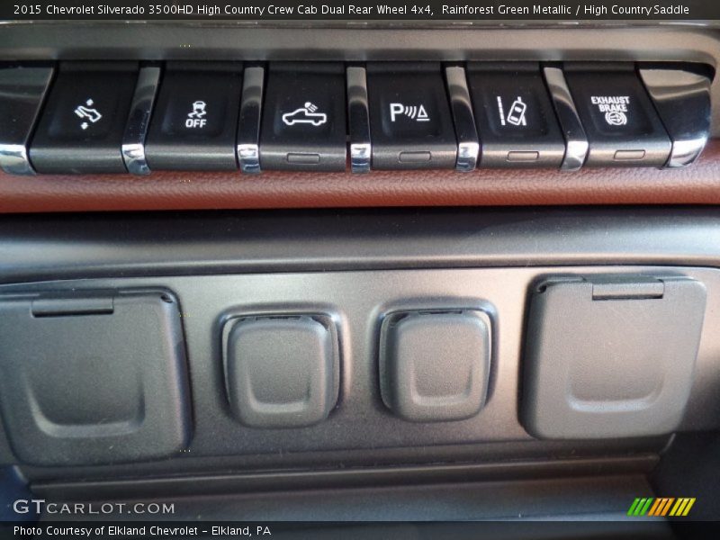 Controls of 2015 Silverado 3500HD High Country Crew Cab Dual Rear Wheel 4x4