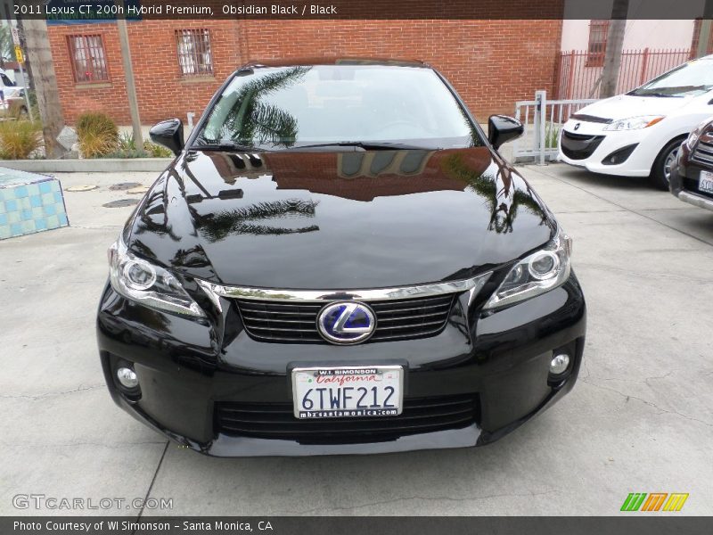 Obsidian Black / Black 2011 Lexus CT 200h Hybrid Premium